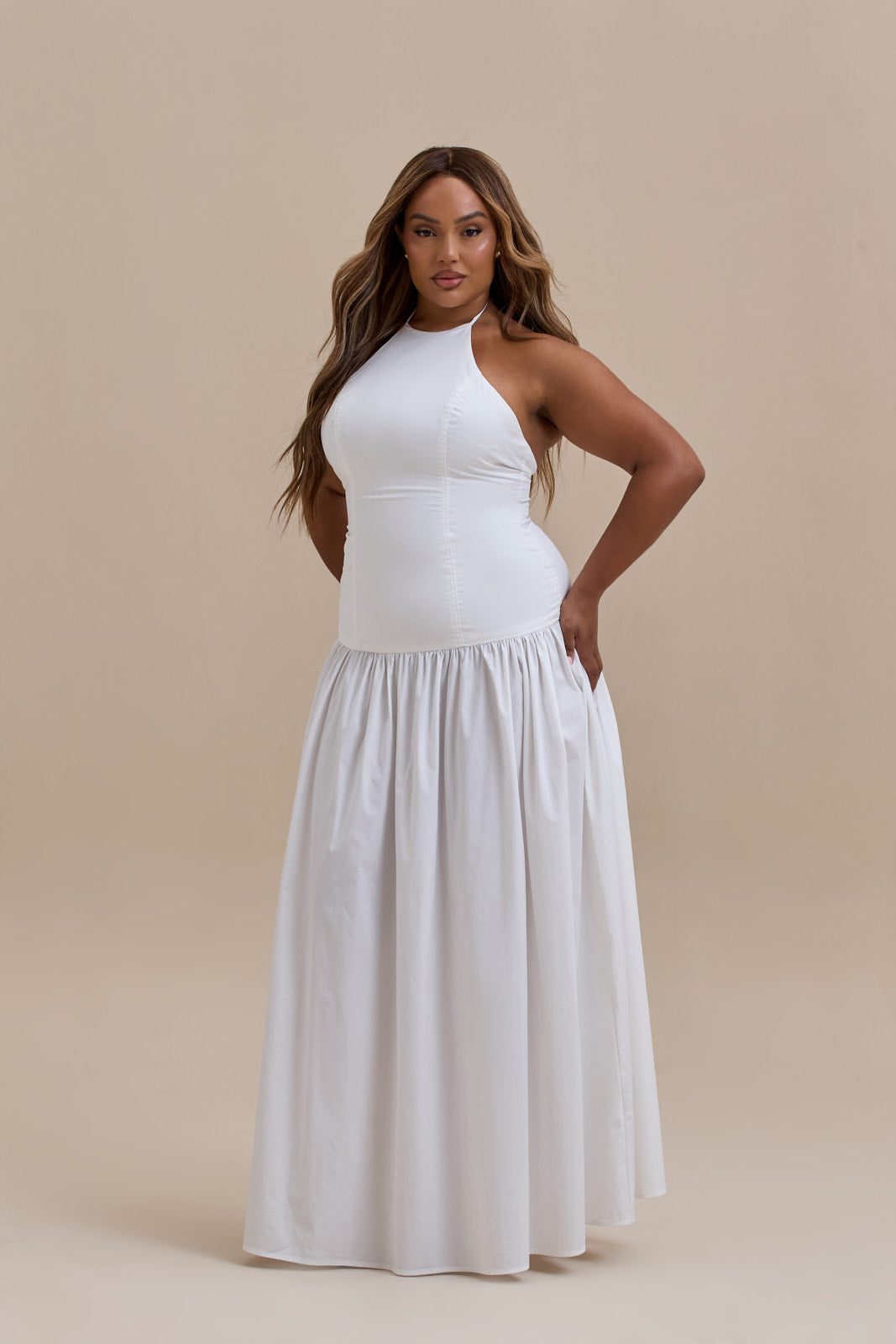 kilee maxi dress KYLIE MAXI DRESS | WHITE