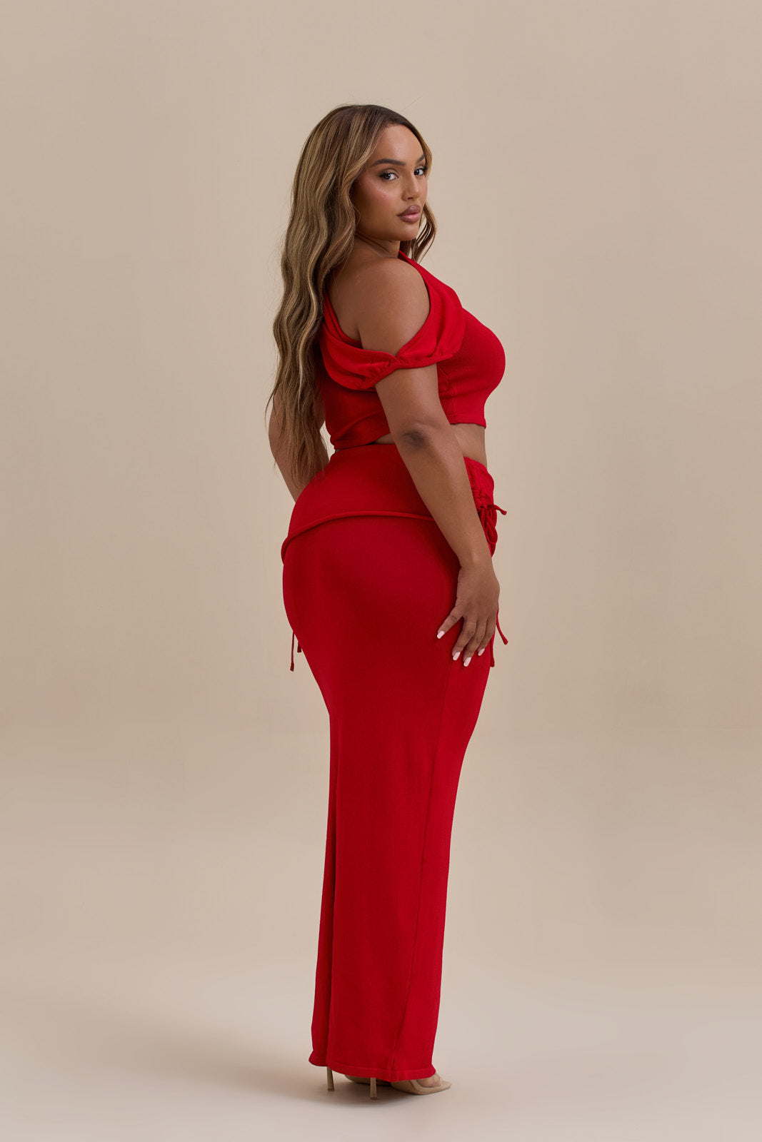 YRIS KNIT CO-ORD | RED