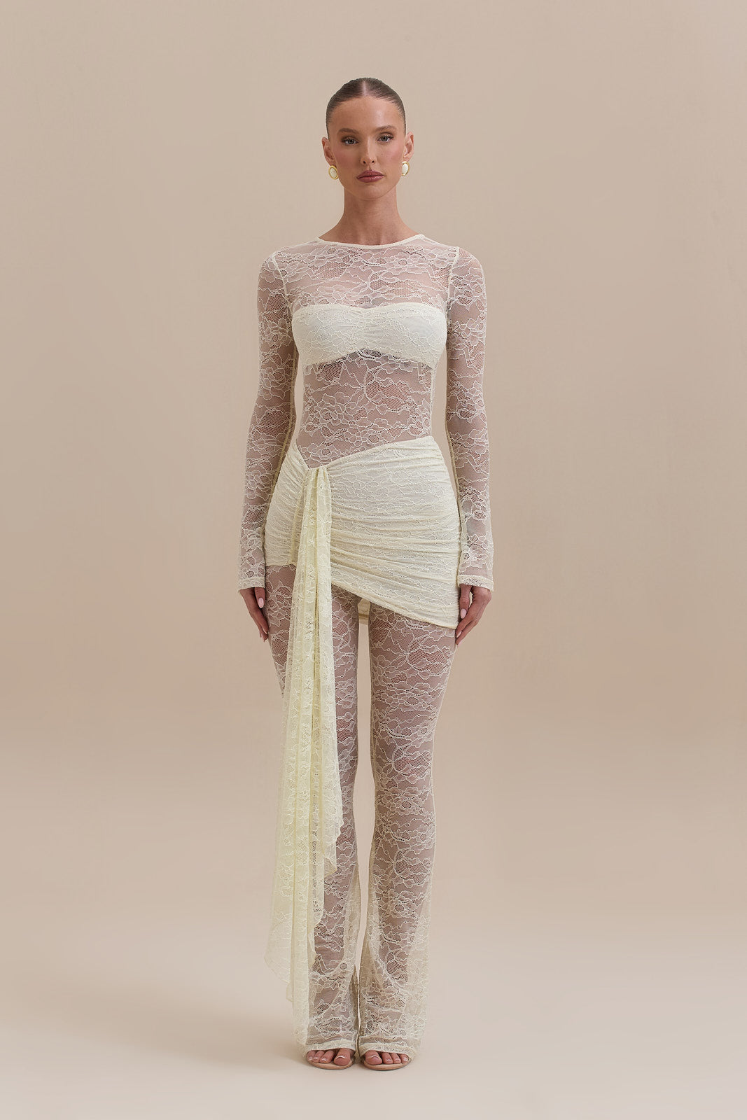 JAMIE LACE JUMPSUIT | LEMON