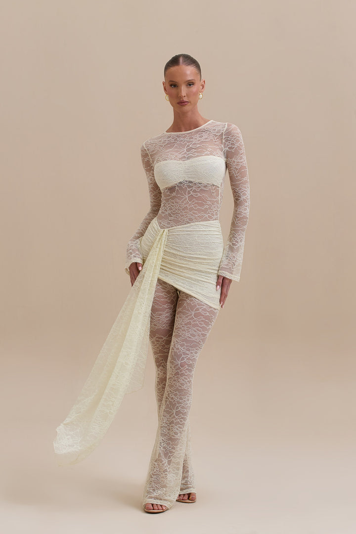 JAMIE LACE JUMPSUIT | LEMON - SALE – Wander Doll