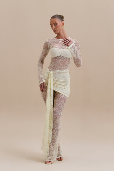 JAMIE LACE JUMPSUIT | LEMON