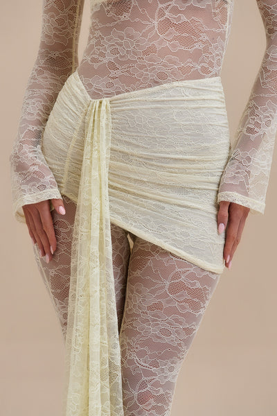 JAMIE LACE JUMPSUIT | LEMON