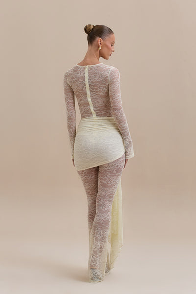JAMIE LACE JUMPSUIT | LEMON