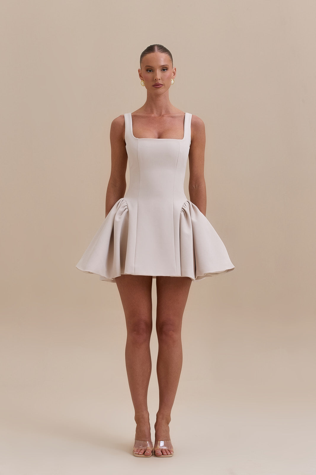 SABRINA MINI DRESS | OFF WHITE