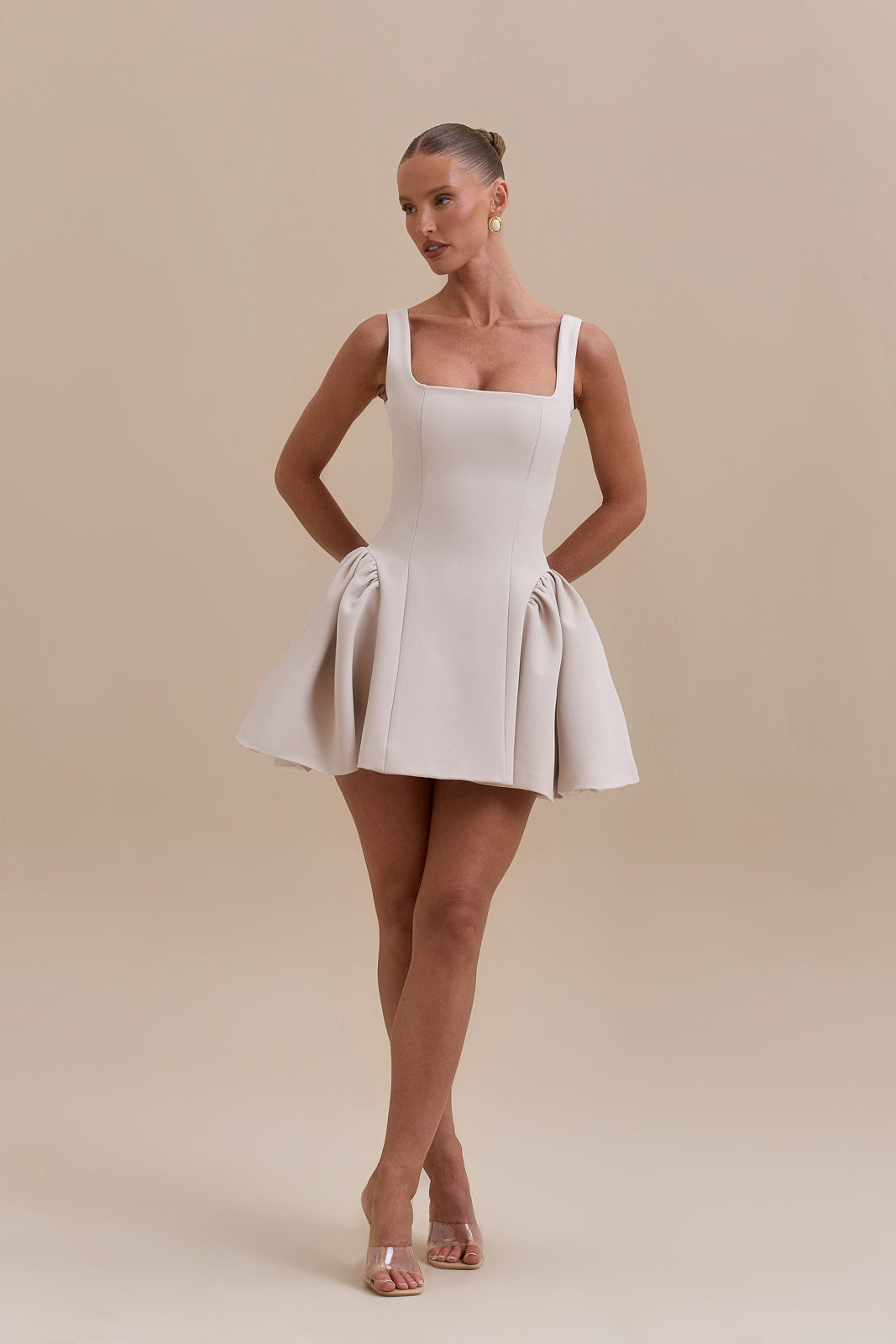 SABRINA MINI DRESS | OFF WHITE