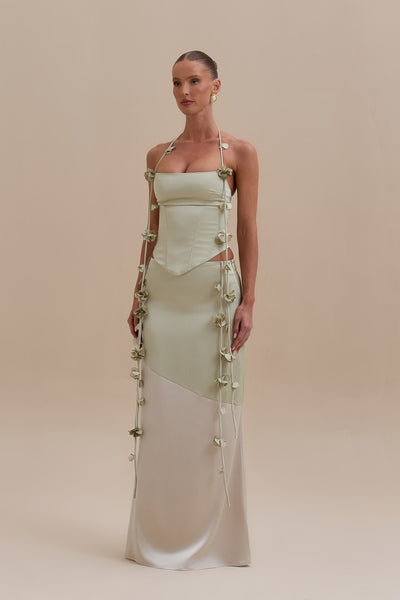 ESMERELDA MAXI SKIRT | SAGE & VANILLA