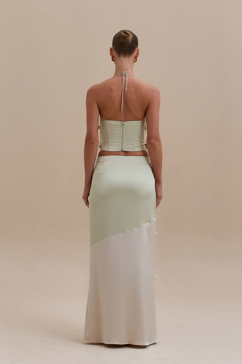 ESMERELDA MAXI SKIRT | SAGE & VANILLA