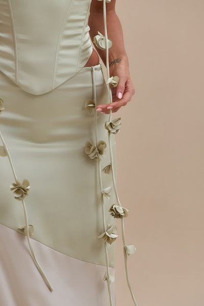 ESMERELDA MAXI SKIRT | SAGE & VANILLA