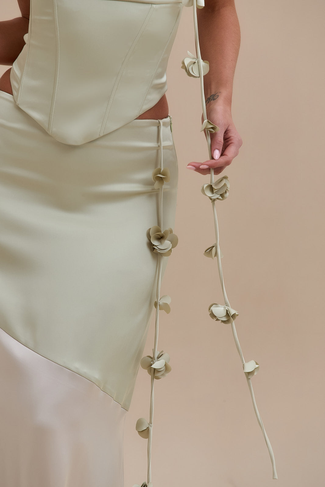ESMERELDA MAXI SKIRT | SAGE & VANILLA