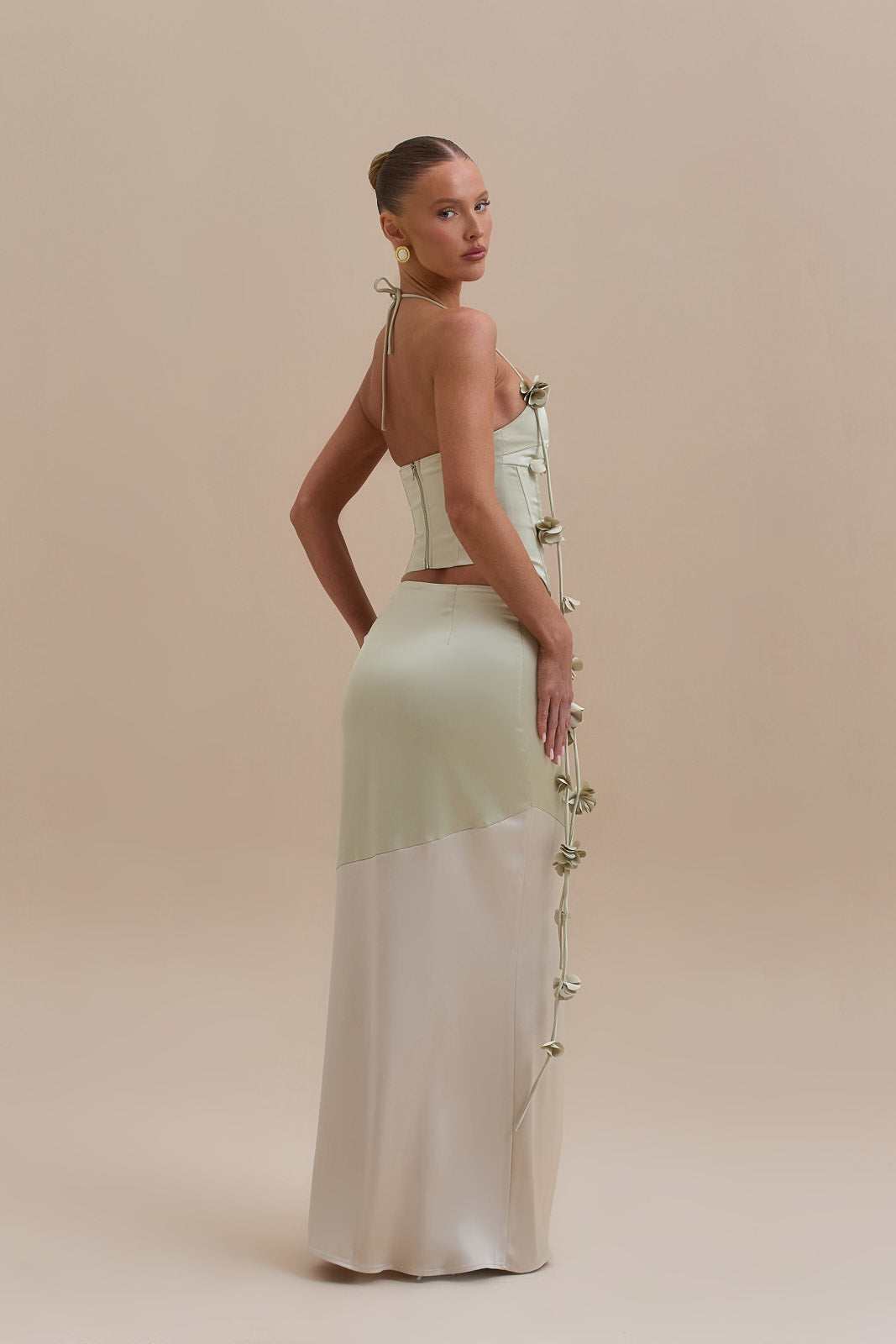 ESMERELDA MAXI SKIRT | SAGE & VANILLA