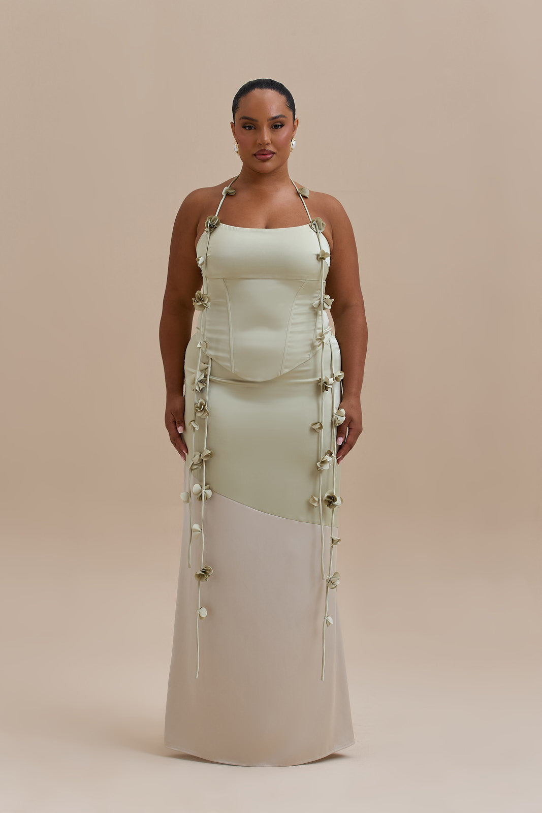 ESMERELDA MAXI SKIRT | SAGE & VANILLA