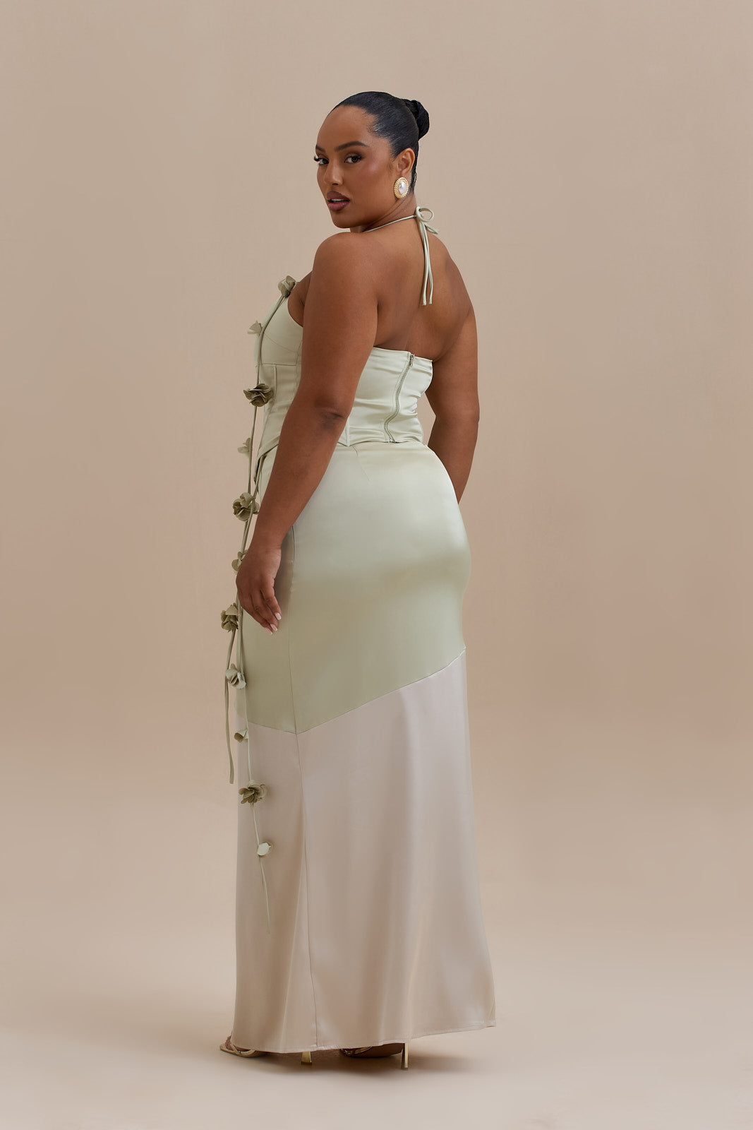 ESMERELDA MAXI SKIRT | SAGE & VANILLA