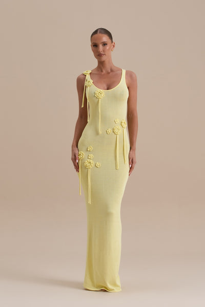 LILLY MAXI DRESS | LEMON