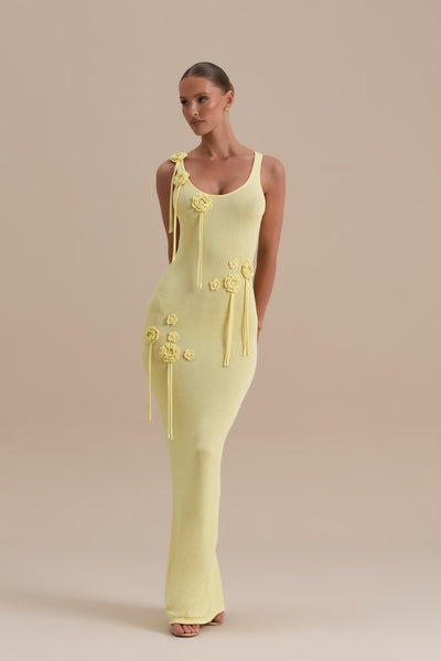 LILLY MAXI DRESS | LEMON