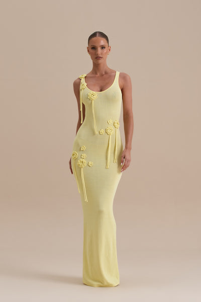 LILLY MAXI DRESS | LEMON
