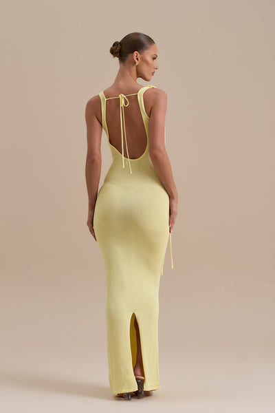 LILLY MAXI DRESS | LEMON