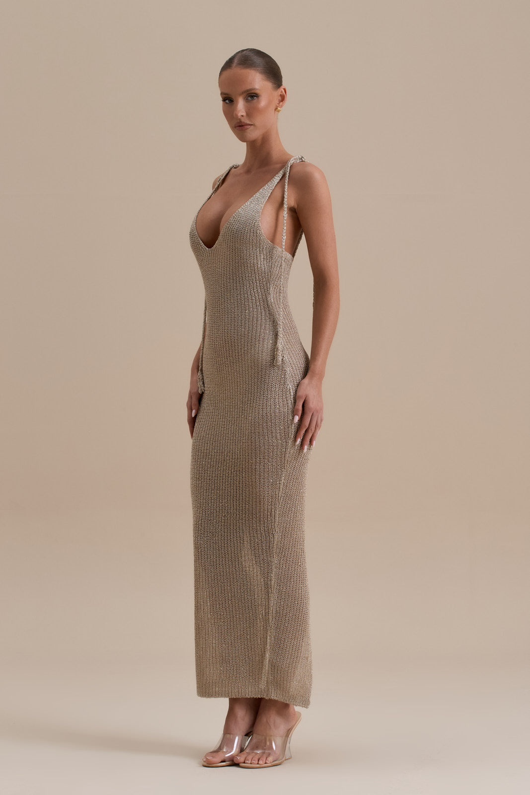 GOLDIE MAXI DRESS | GOLD