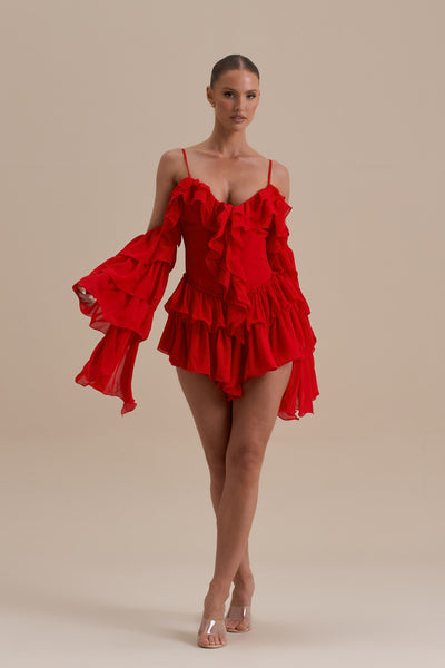 KENDAL PLAYSUIT | RED