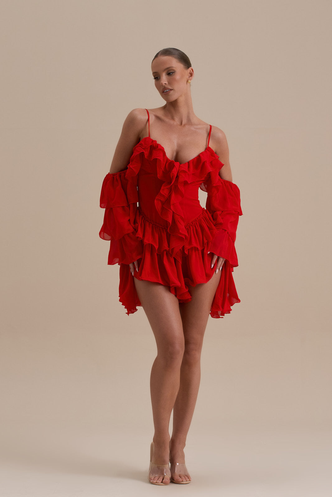 KENDAL PLAYSUIT | RED