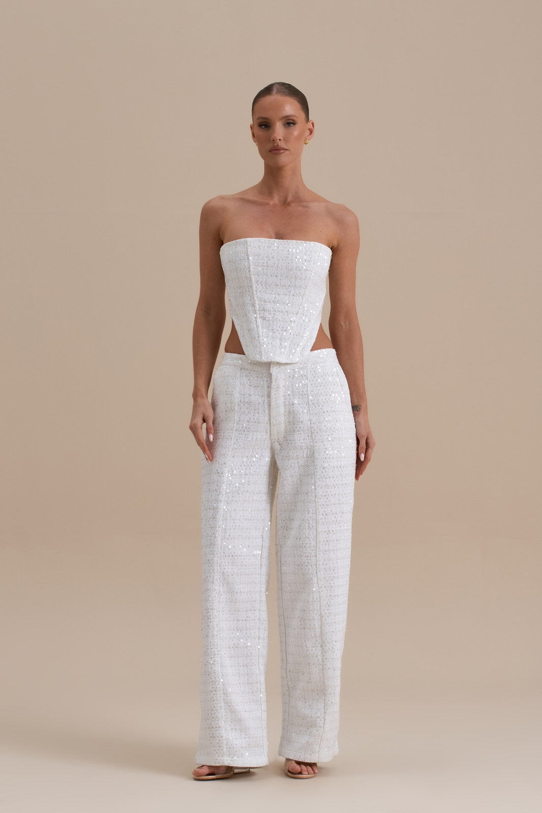 FC MAYA TROUSER | WHITE GLOSS
