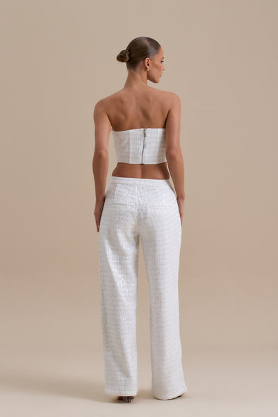 FC MAYA TROUSER | WHITE GLOSS