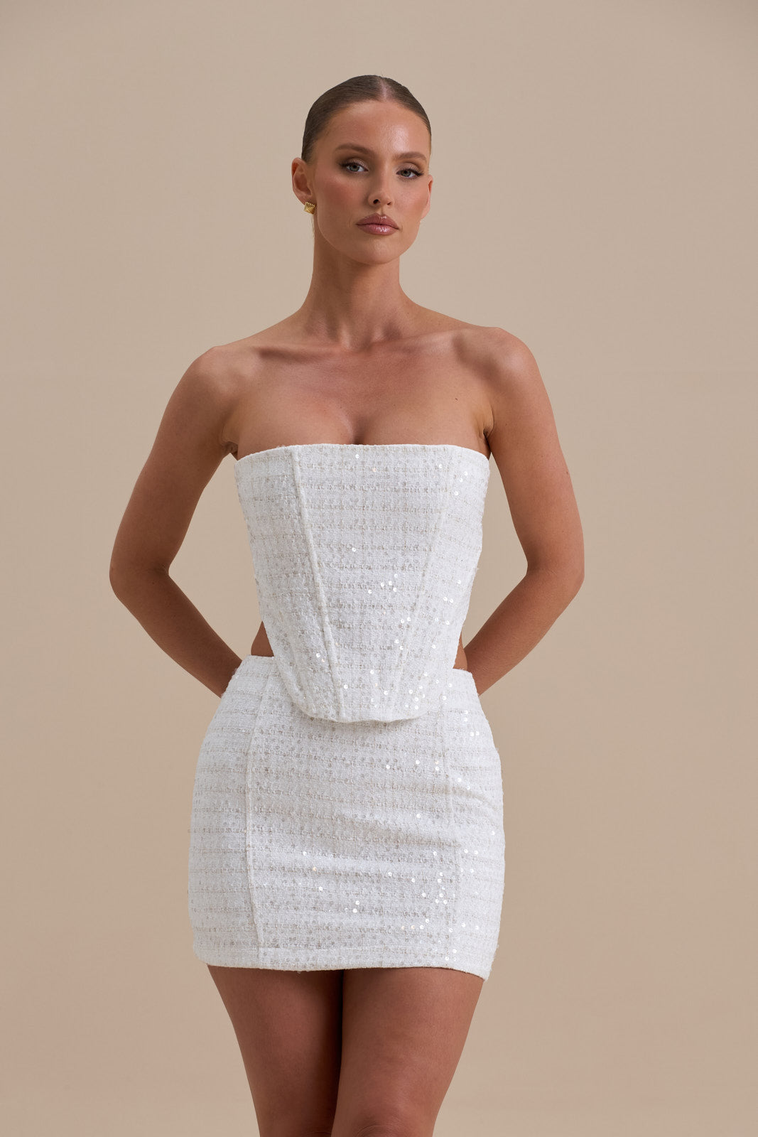 FC MAYA SKIRT | WHITE GLOSS