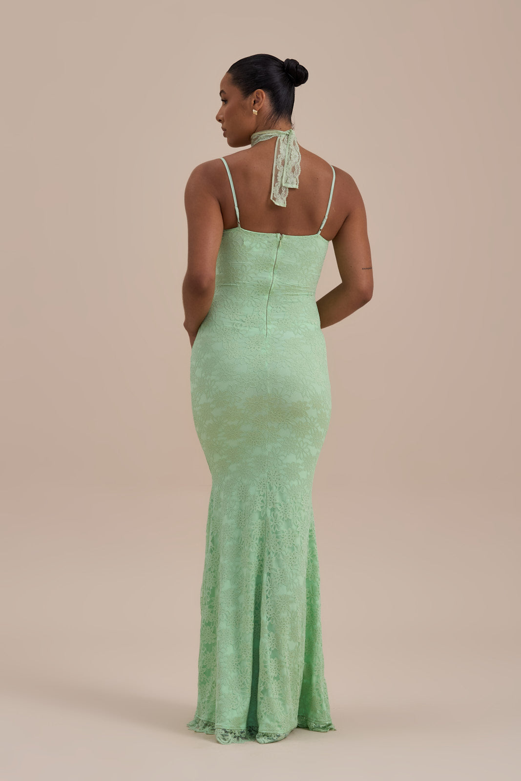 LEAH LACE MAXI DRESS | MINT