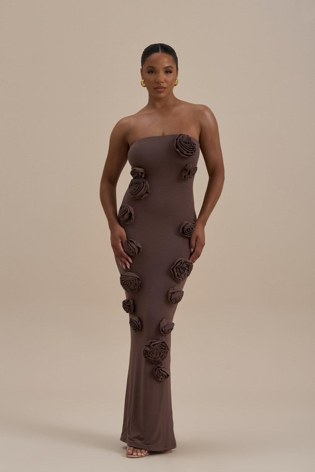 PALMA MAXI DRESS | CHOCOLATE