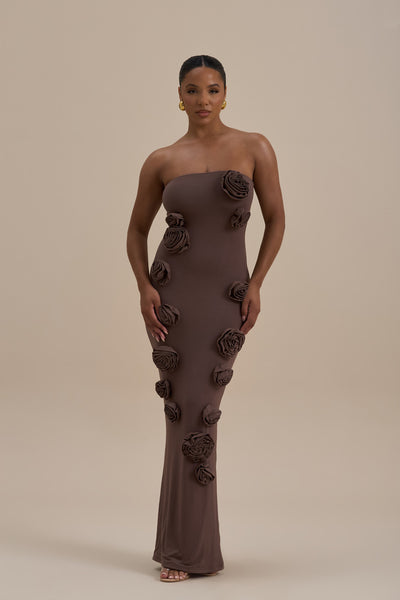 PALMA MAXI DRESS | CHOCOLATE