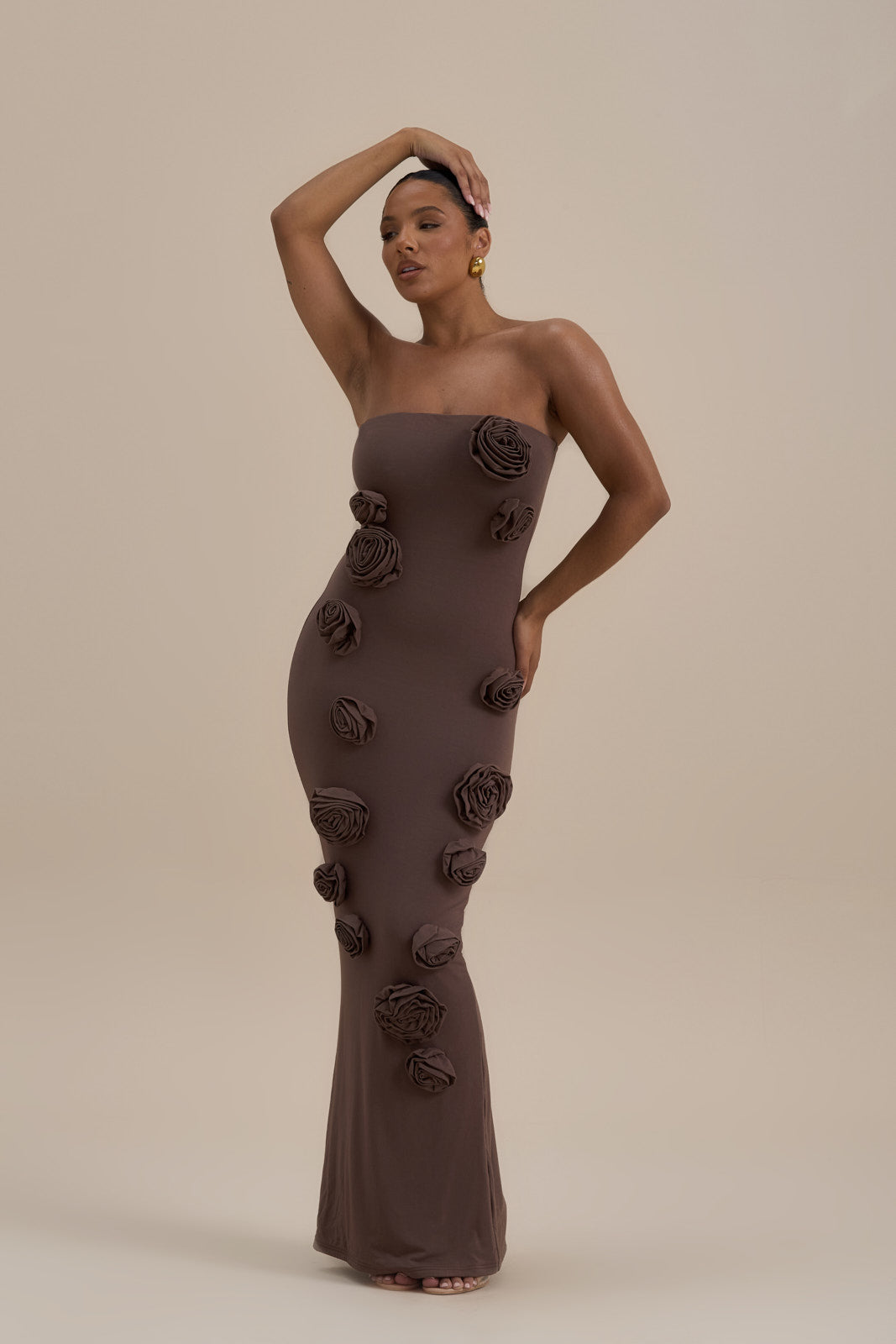 PALMA MAXI DRESS | CHOCOLATE