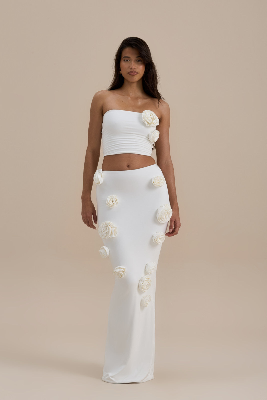 POSIE MAXI SKIRT | VANILLA