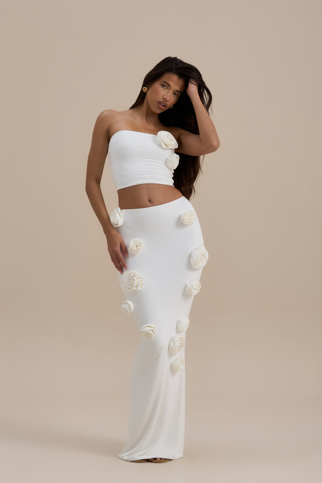 POSIE MAXI SKIRT | VANILLA