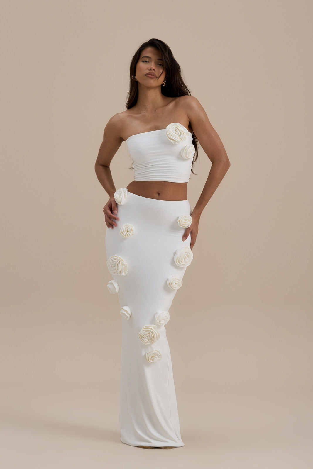 POSIE MAXI SKIRT | VANILLA