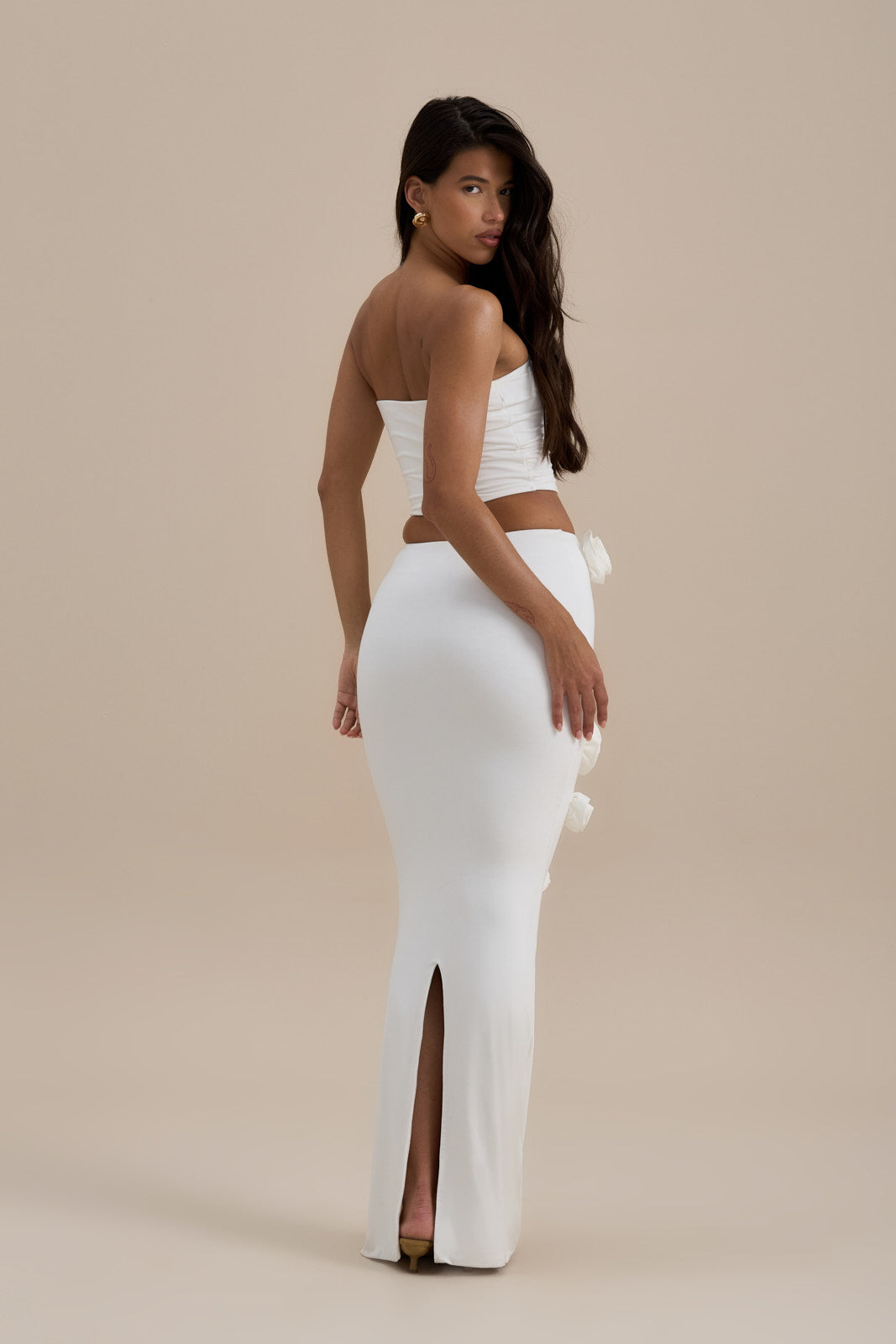 POSIE MAXI SKIRT | VANILLA