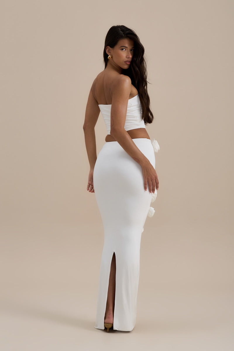 POSIE MAXI SKIRT | VANILLA