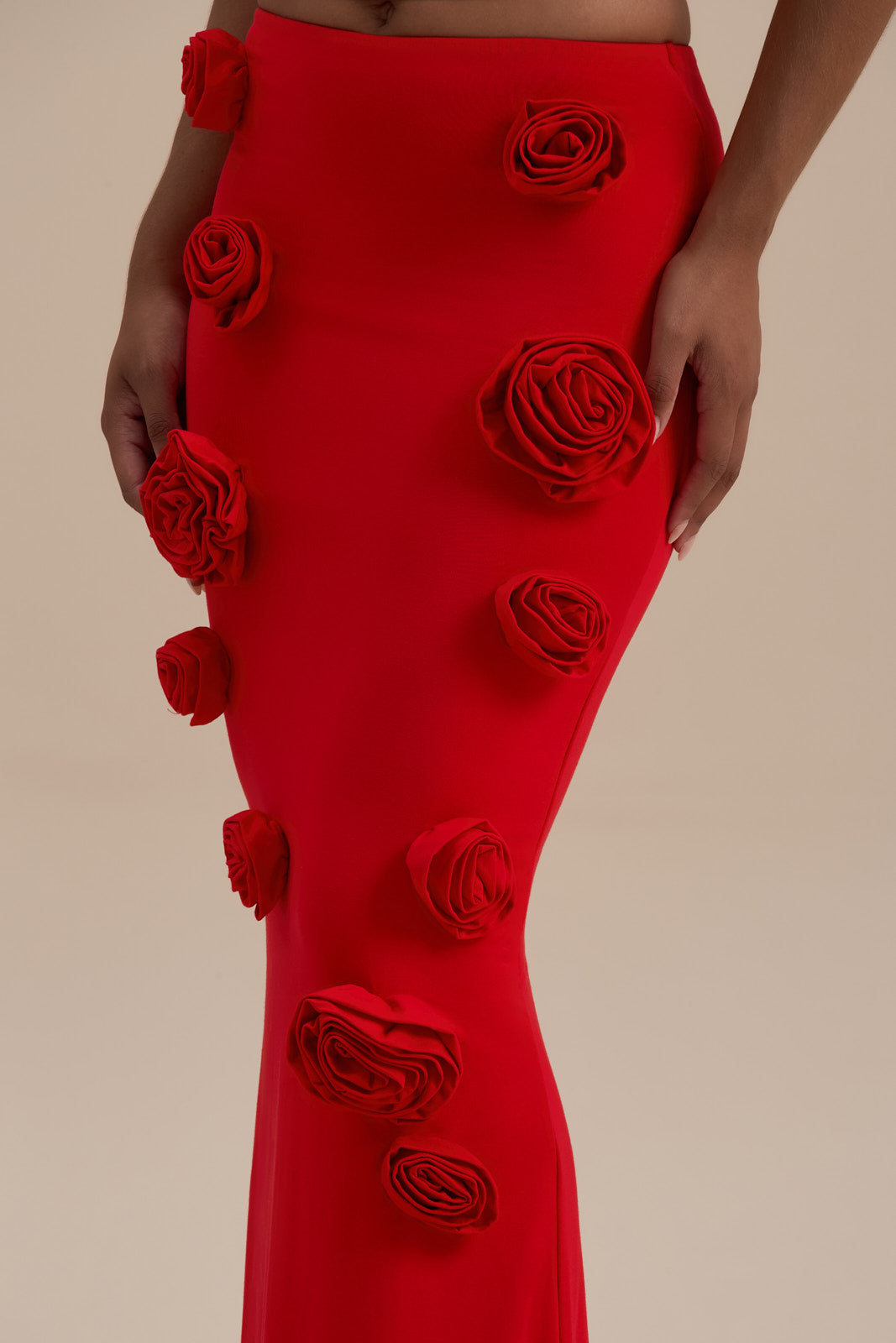 POSIE MAXI SKIRT | RED
