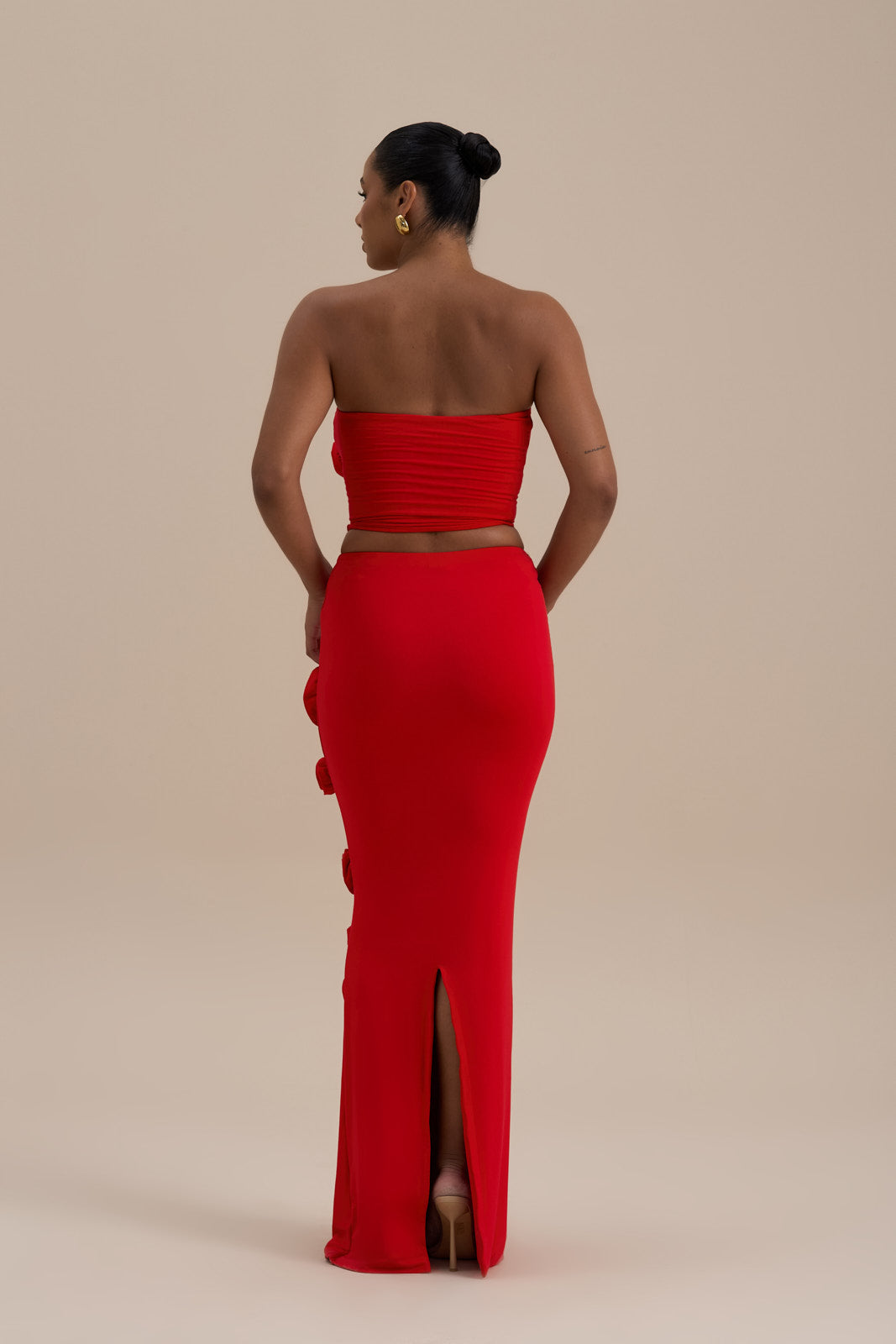 POSIE MAXI SKIRT | RED