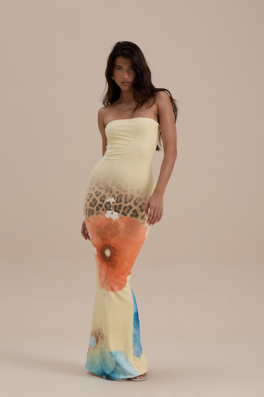 BONITA BANDEAU MAXI DRESS | SUMMER PRINT