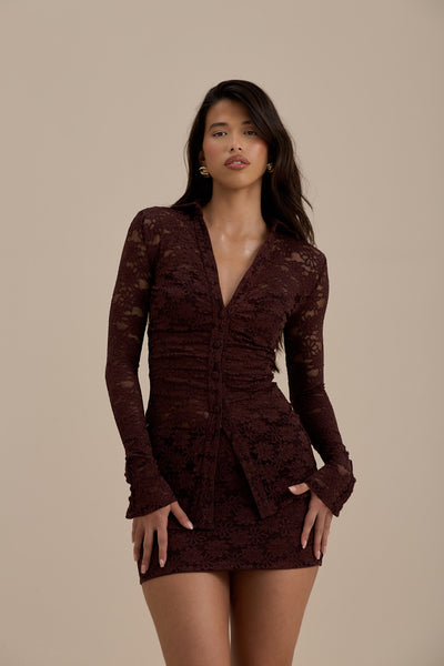 LACIE SKORT | CHOCOLATE LACE