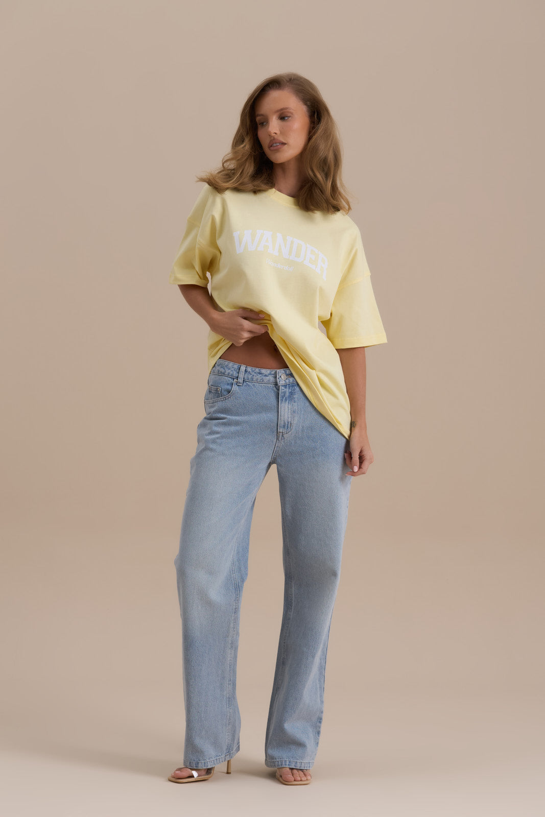 WANDER OVERSIZED T-SHIRT | LEMON