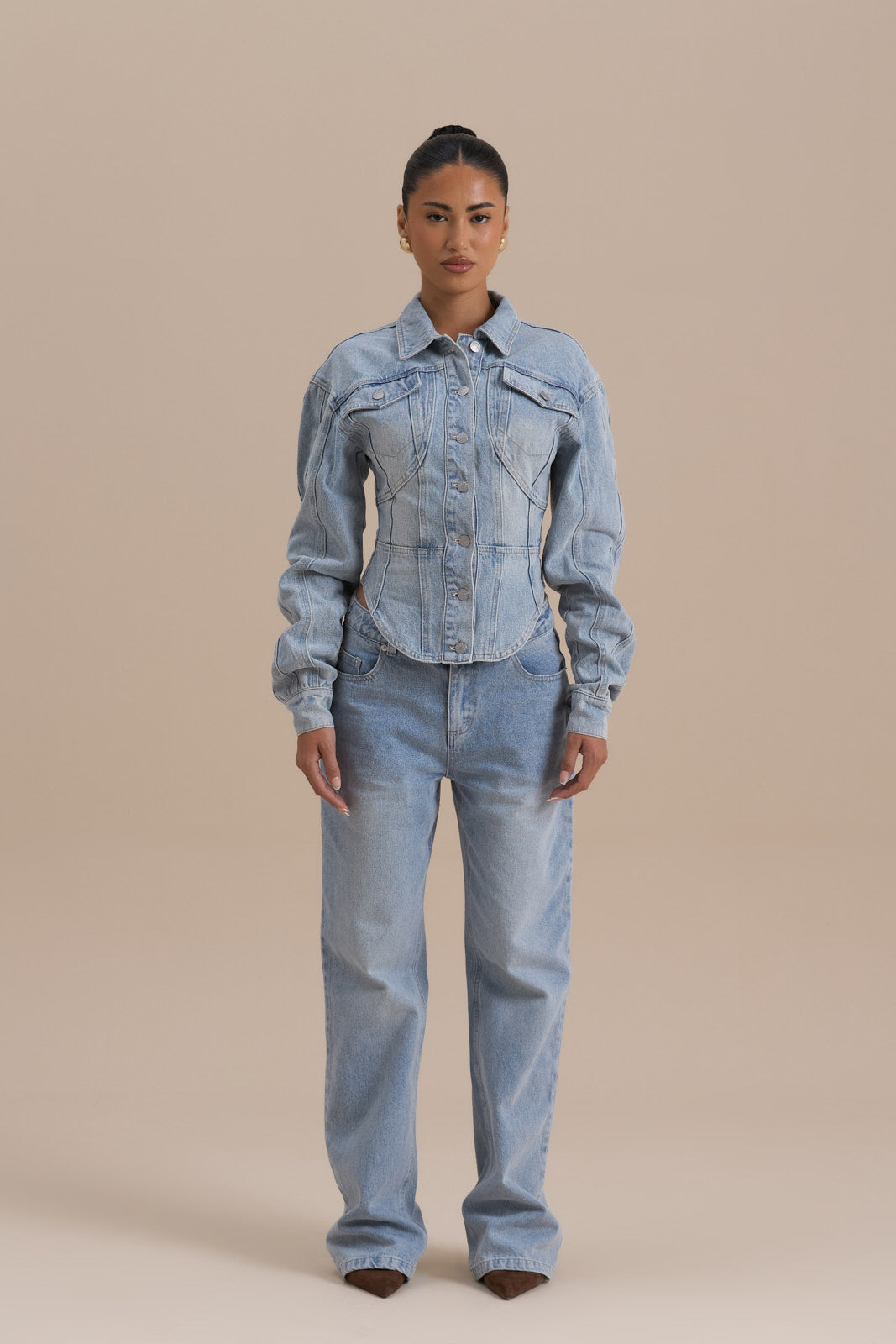 WANDER STRAIGHT LEG JEANS WITH ADJUSTABLE WAIST
