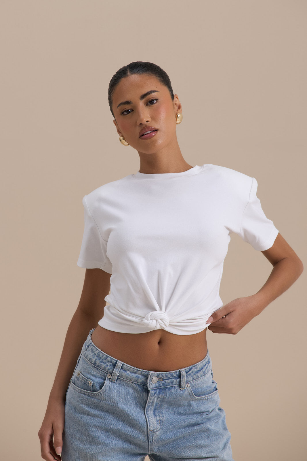 KNOT SO BASIC T-SHIRT | WHITE