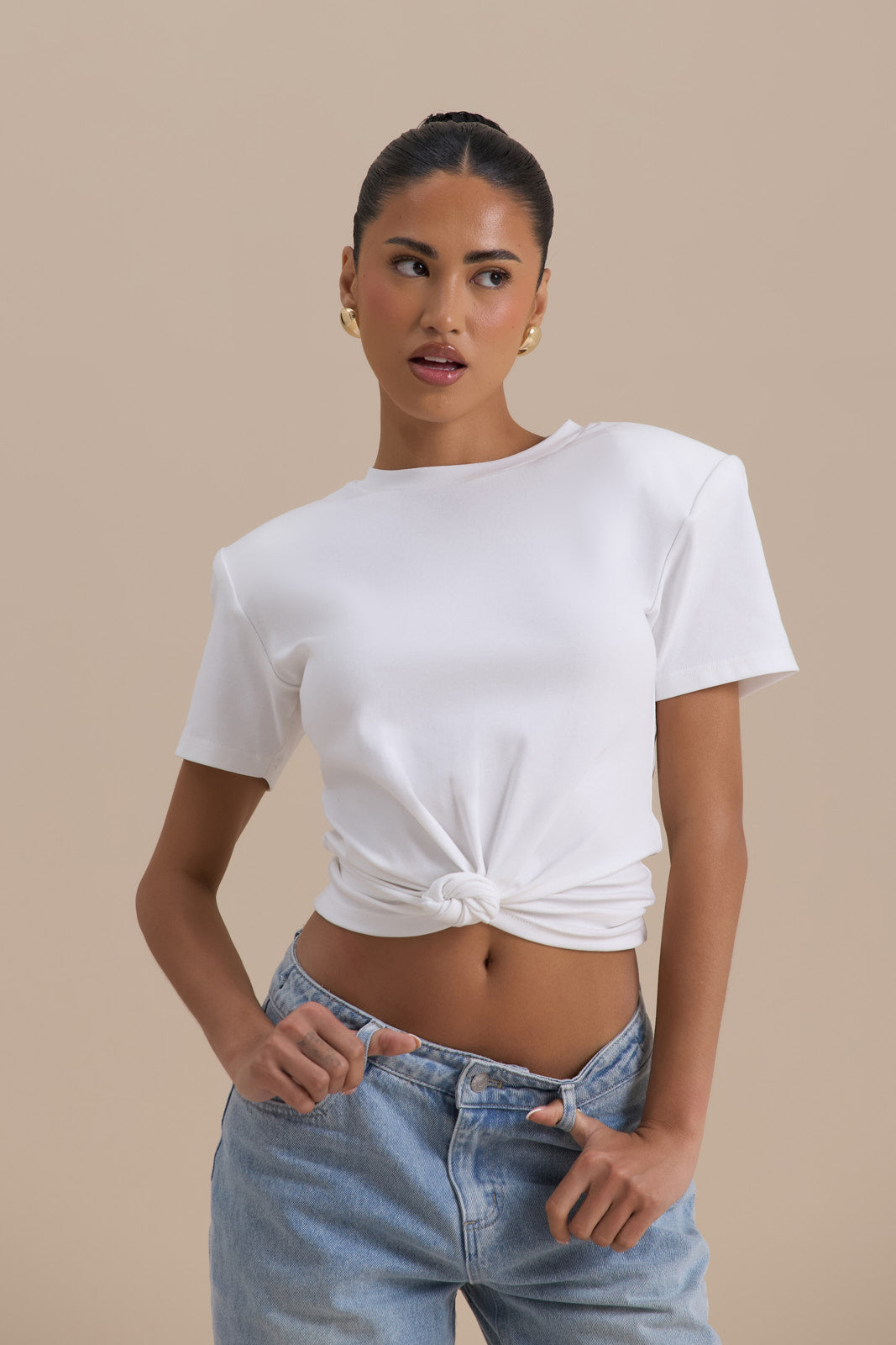 KNOT SO BASIC T-SHIRT | WHITE