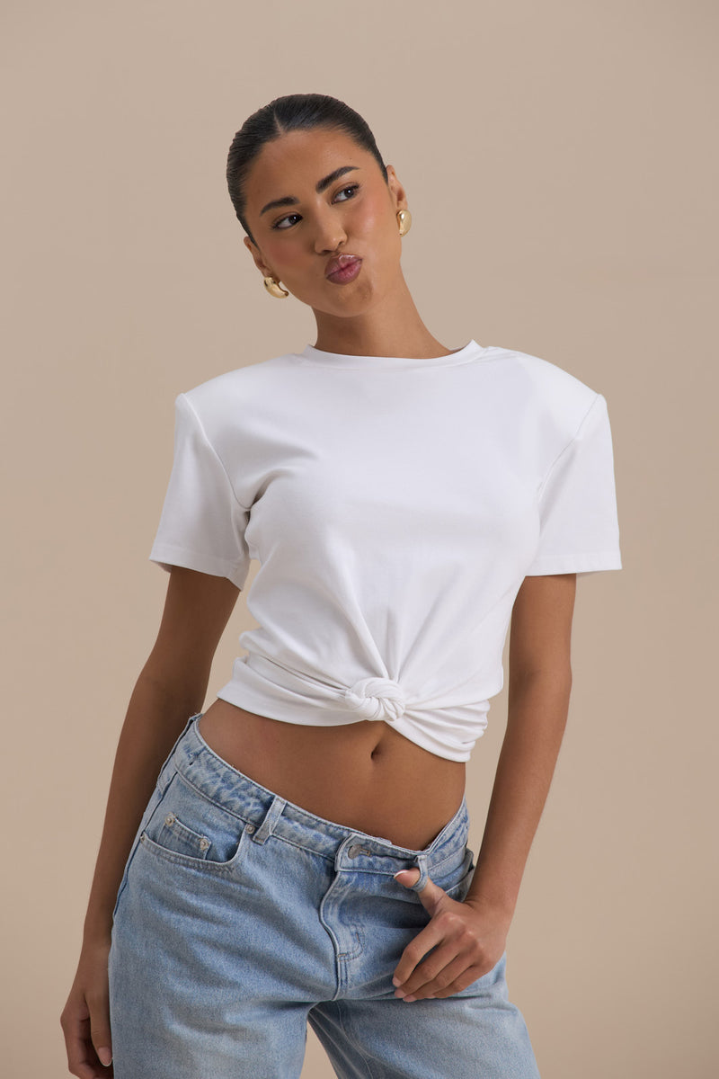 KNOT SO BASIC T-SHIRT | WHITE