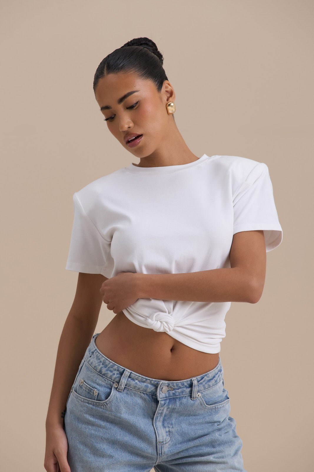 KNOT SO BASIC T-SHIRT | WHITE