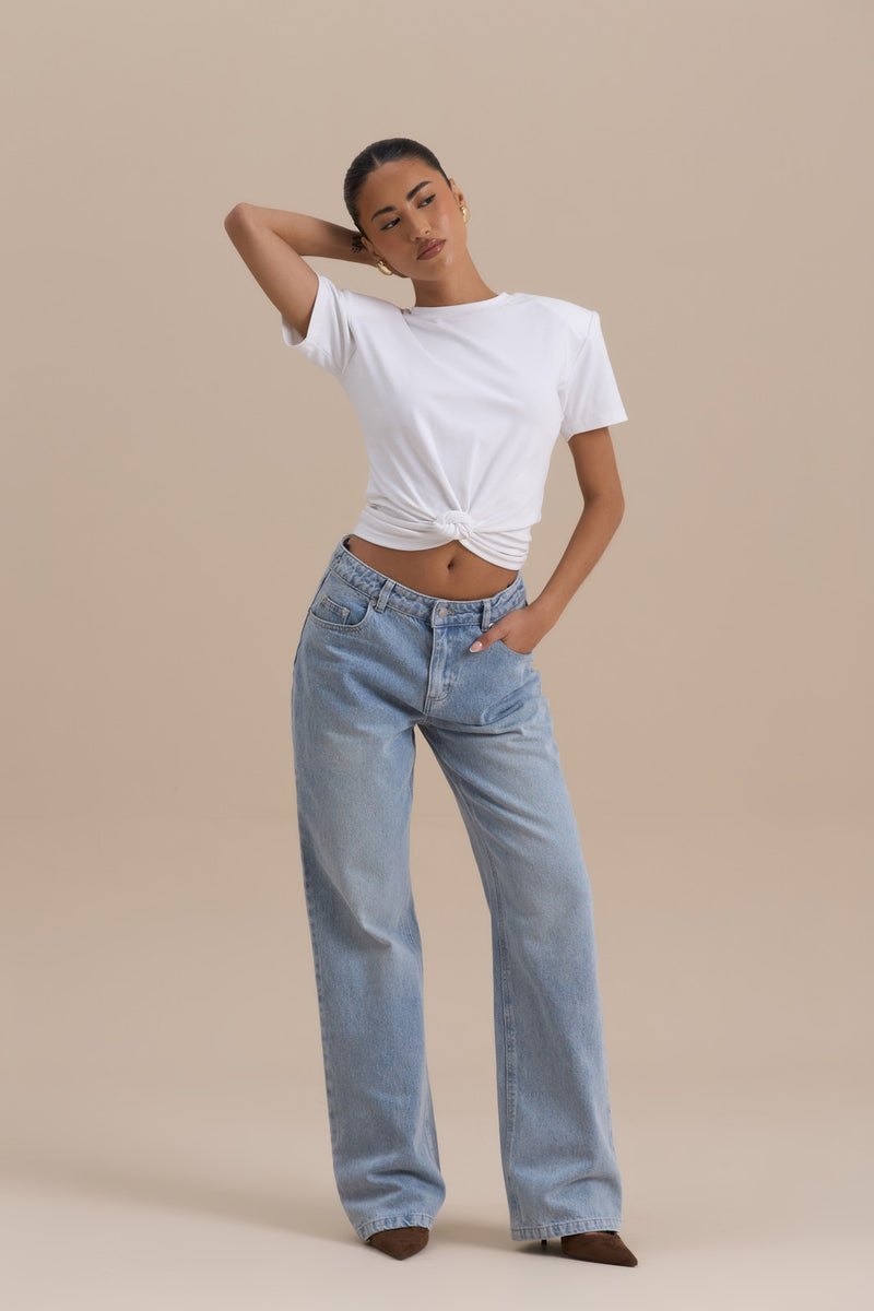 KNOT SO BASIC T-SHIRT | WHITE