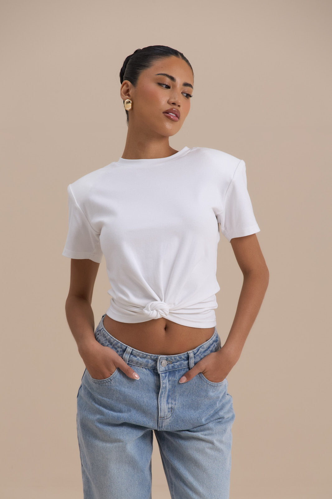 KNOT SO BASIC T-SHIRT | WHITE