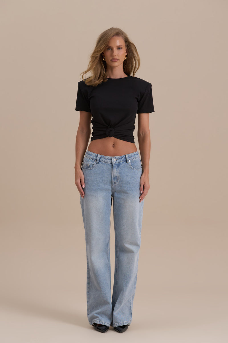 KNOT SO BASIC T-SHIRT | BLACK