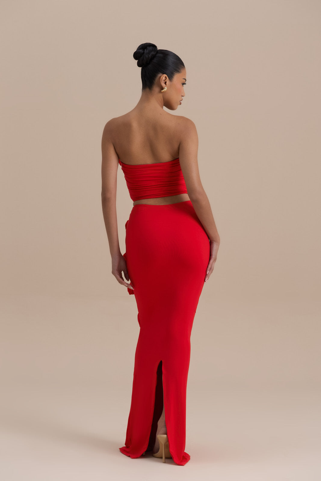 POSIE MAXI SKIRT | RED