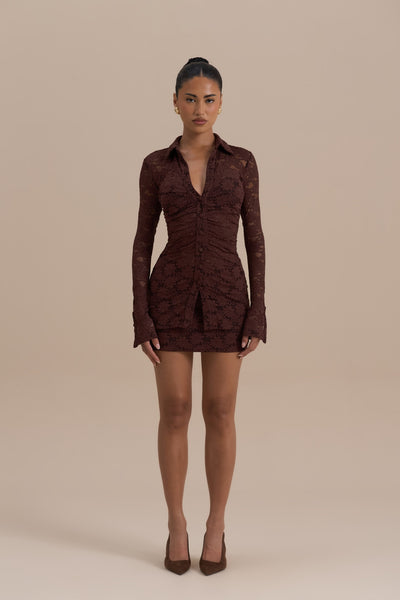 LACIE SKORT | CHOCOLATE LACE